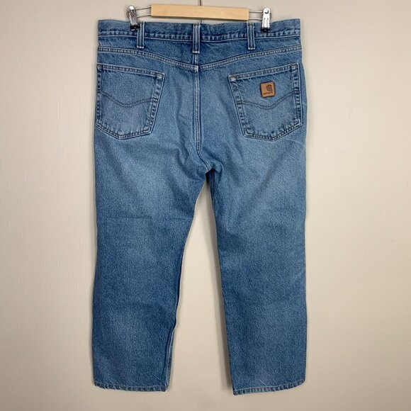 Carhartt Traditional Fit Medium Wash Jeans Size 38x30 - Picture 8 of 11